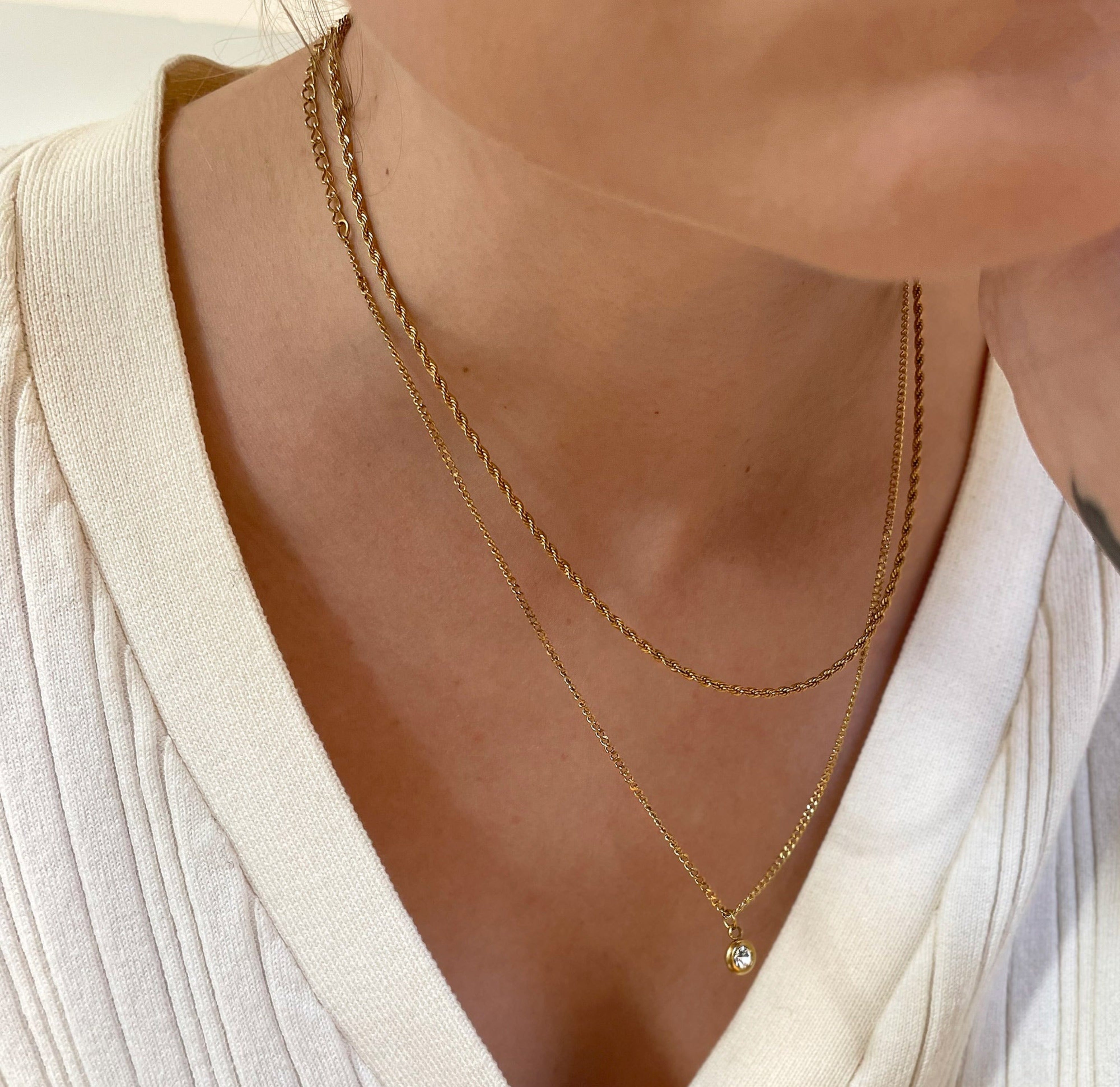 birthstone necklace water resistant jewelry