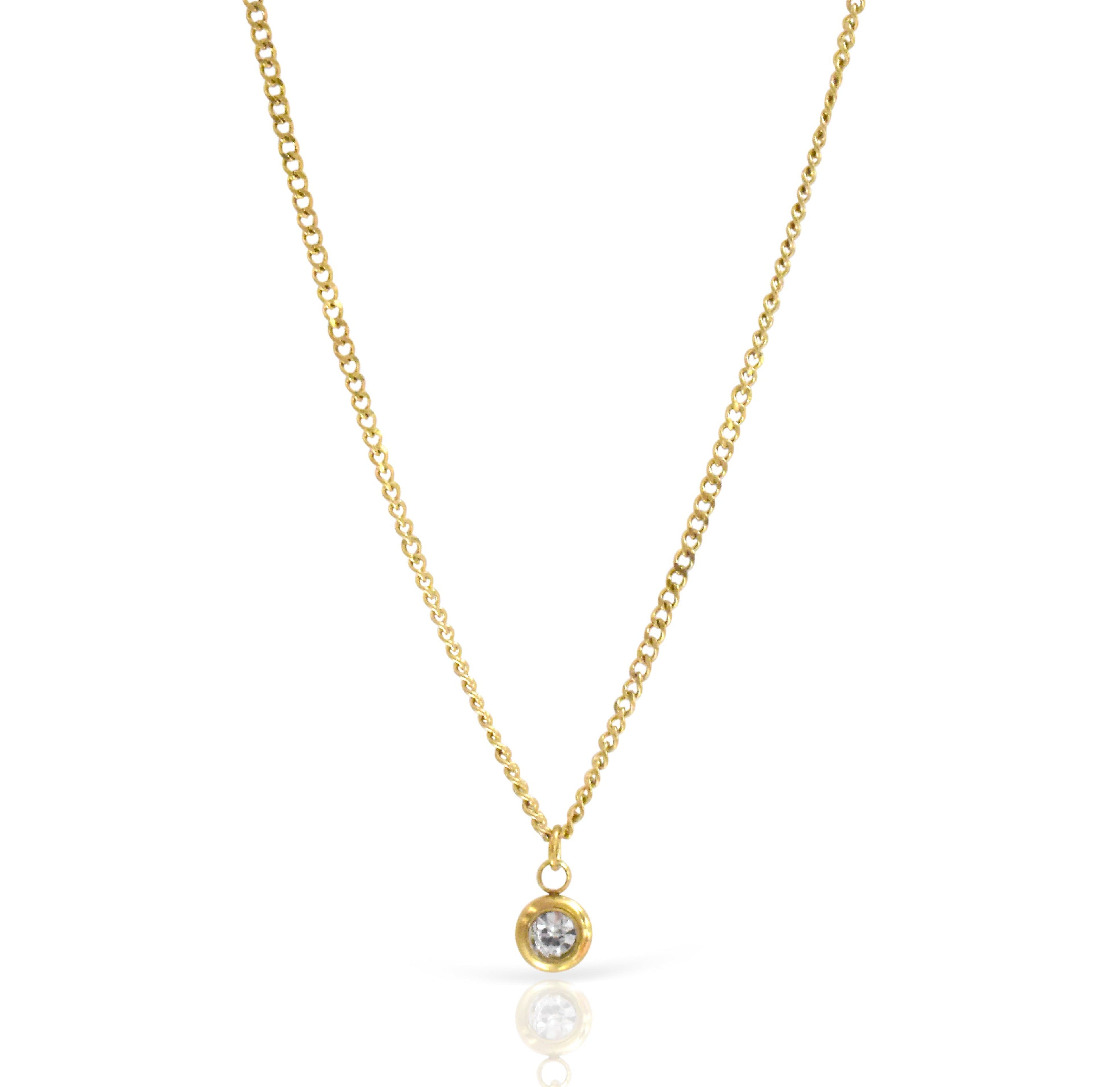dainty pendant necklace water resistant jewelry