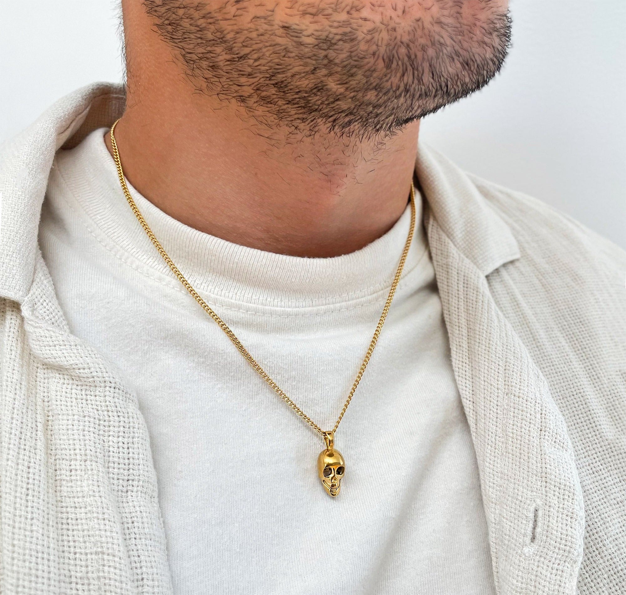 gold-skull-pendant-necklace-stack-mens-waterproof-jewelry-888