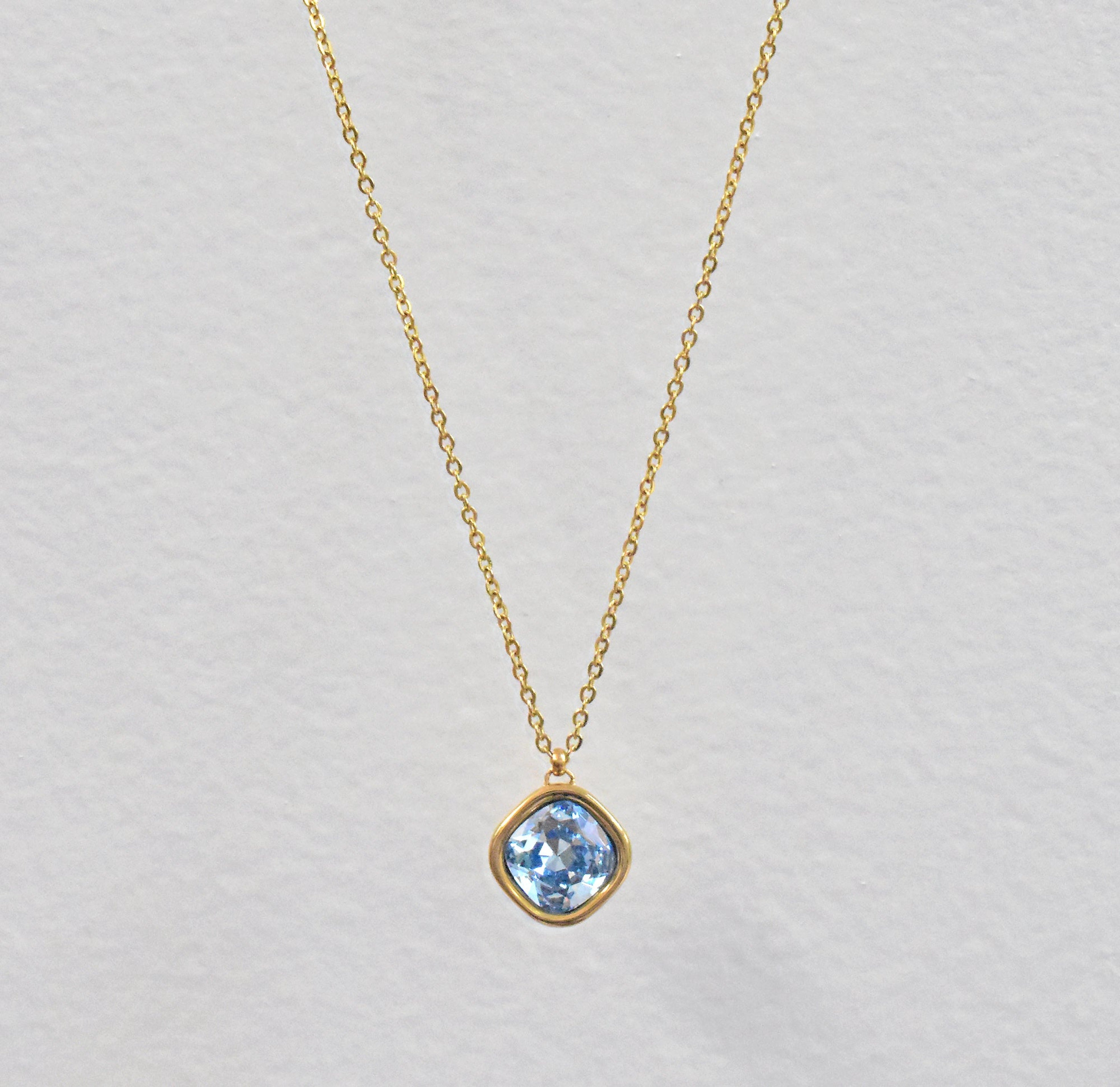 aquamarine birthstone necklace