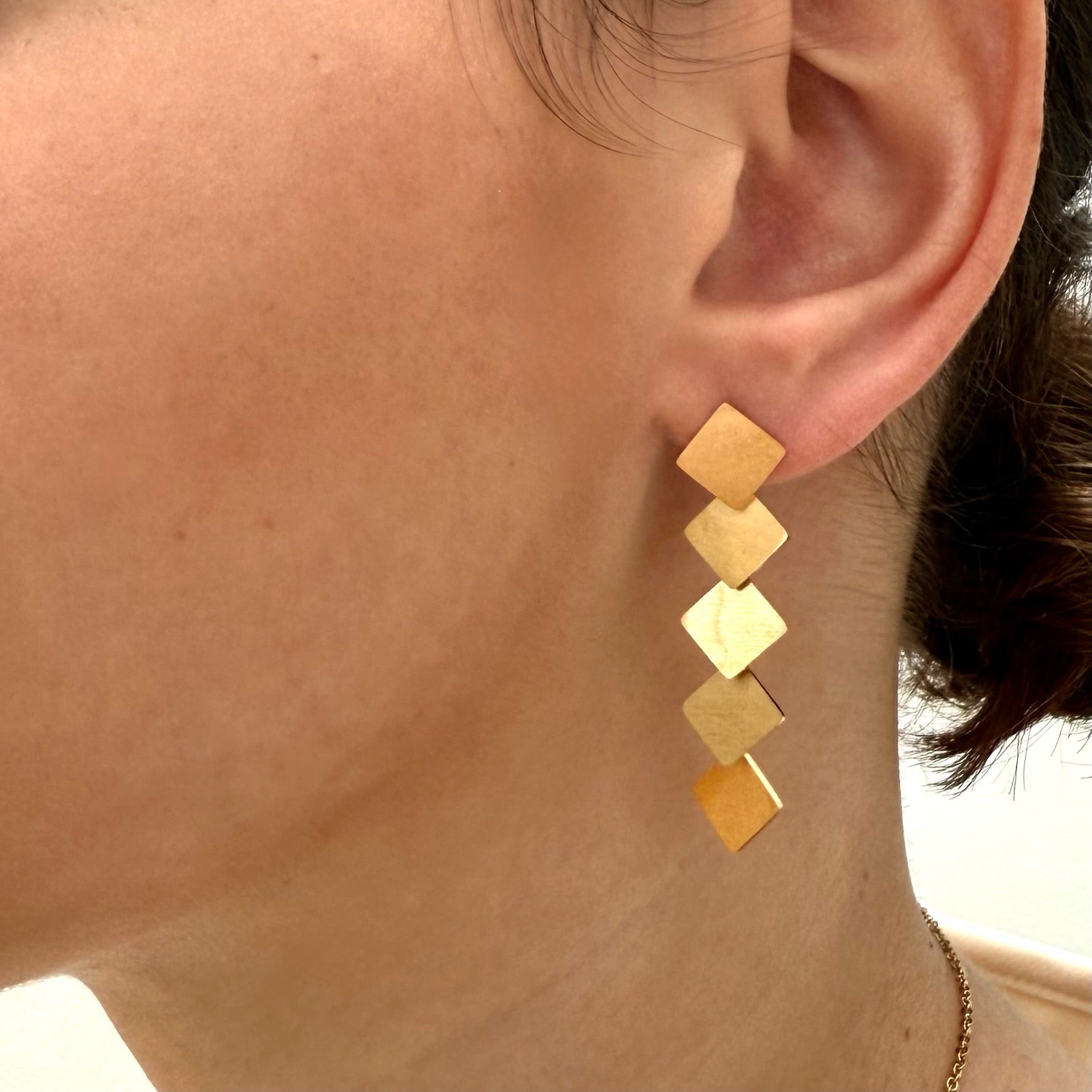 GOLD CONFETTI DROP EARRINGS SAMPLE