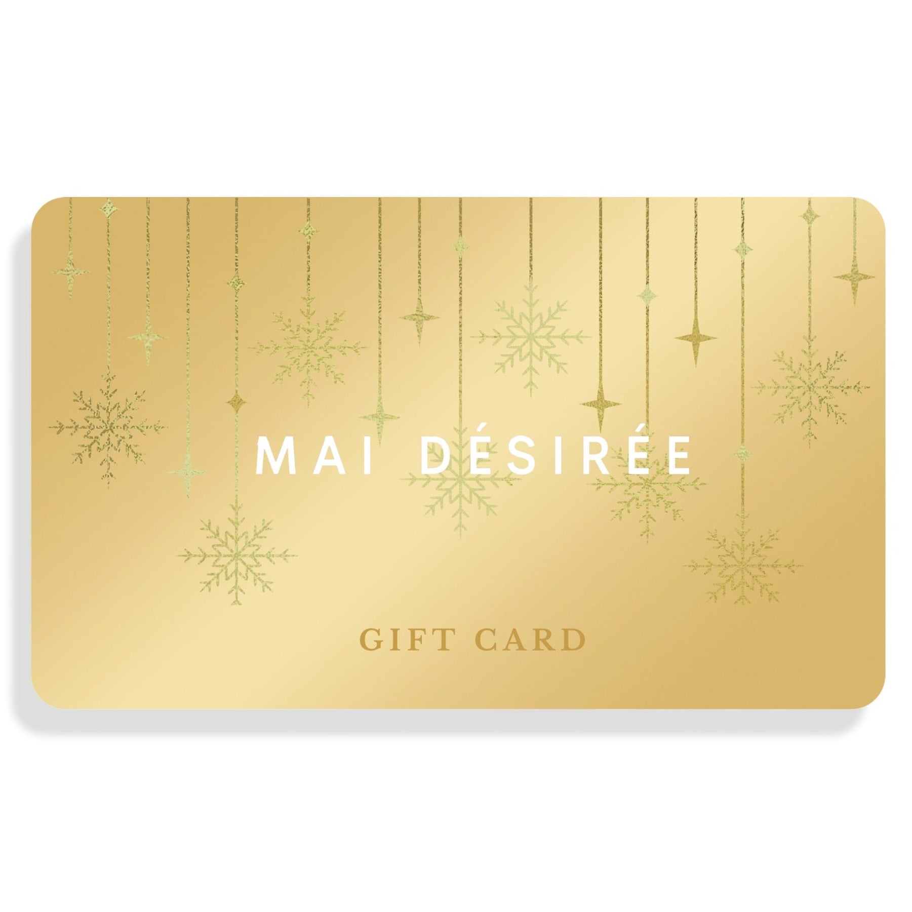 Holiday Gift Card - Gold