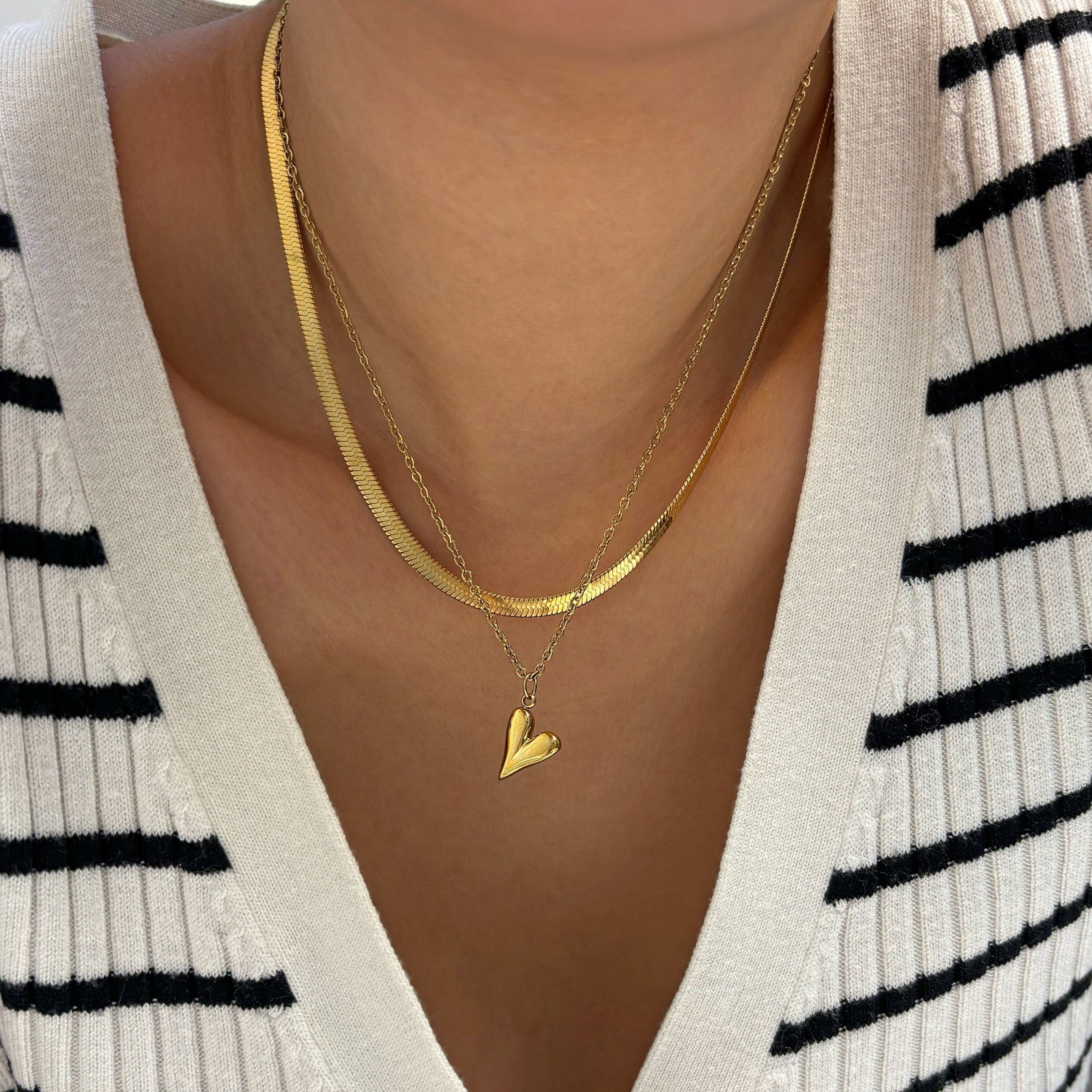SADIE GOLD HEART CHARM