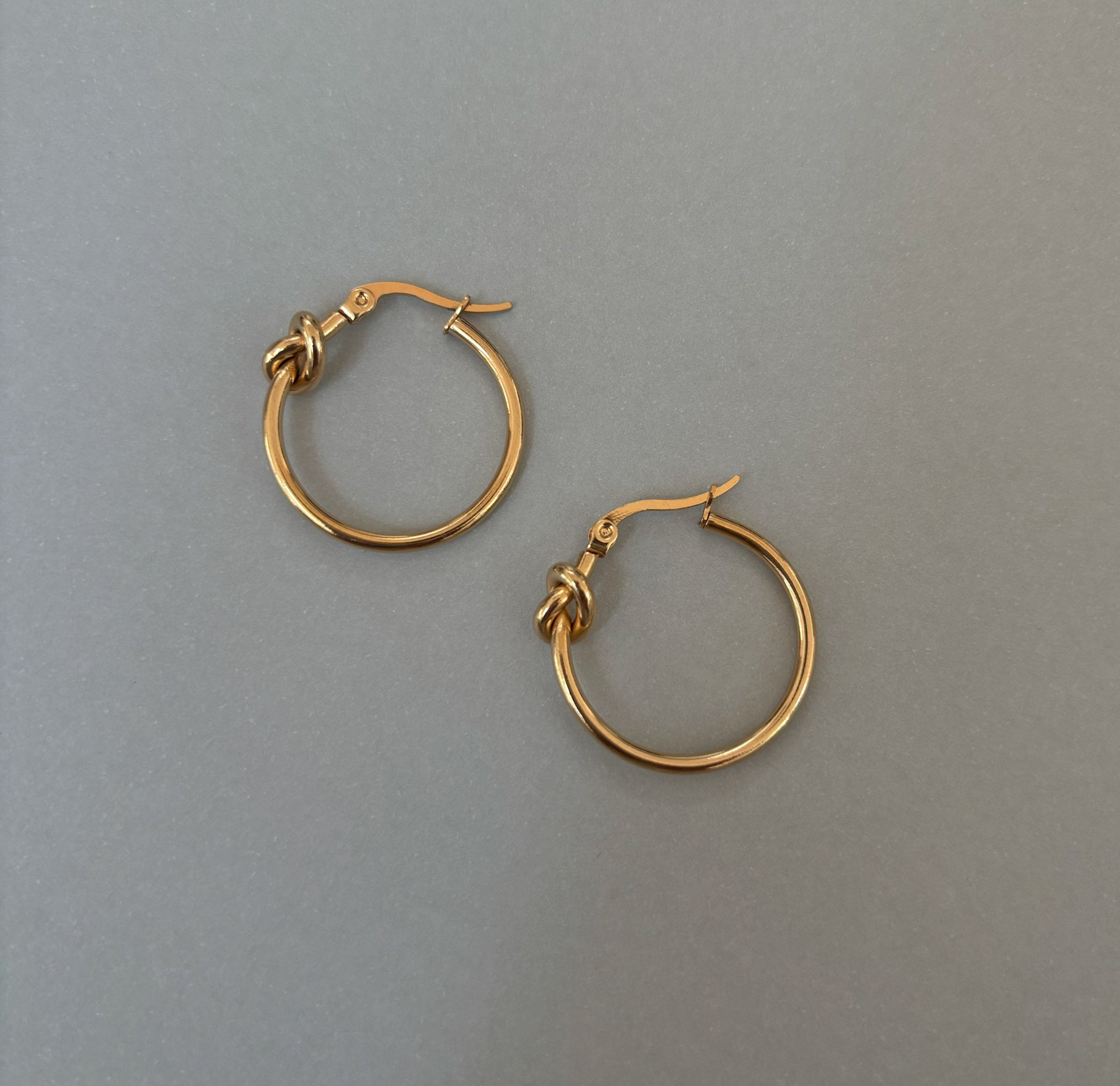 MAI Desiree Thin Gold Hoop Sample Waterproof Earring