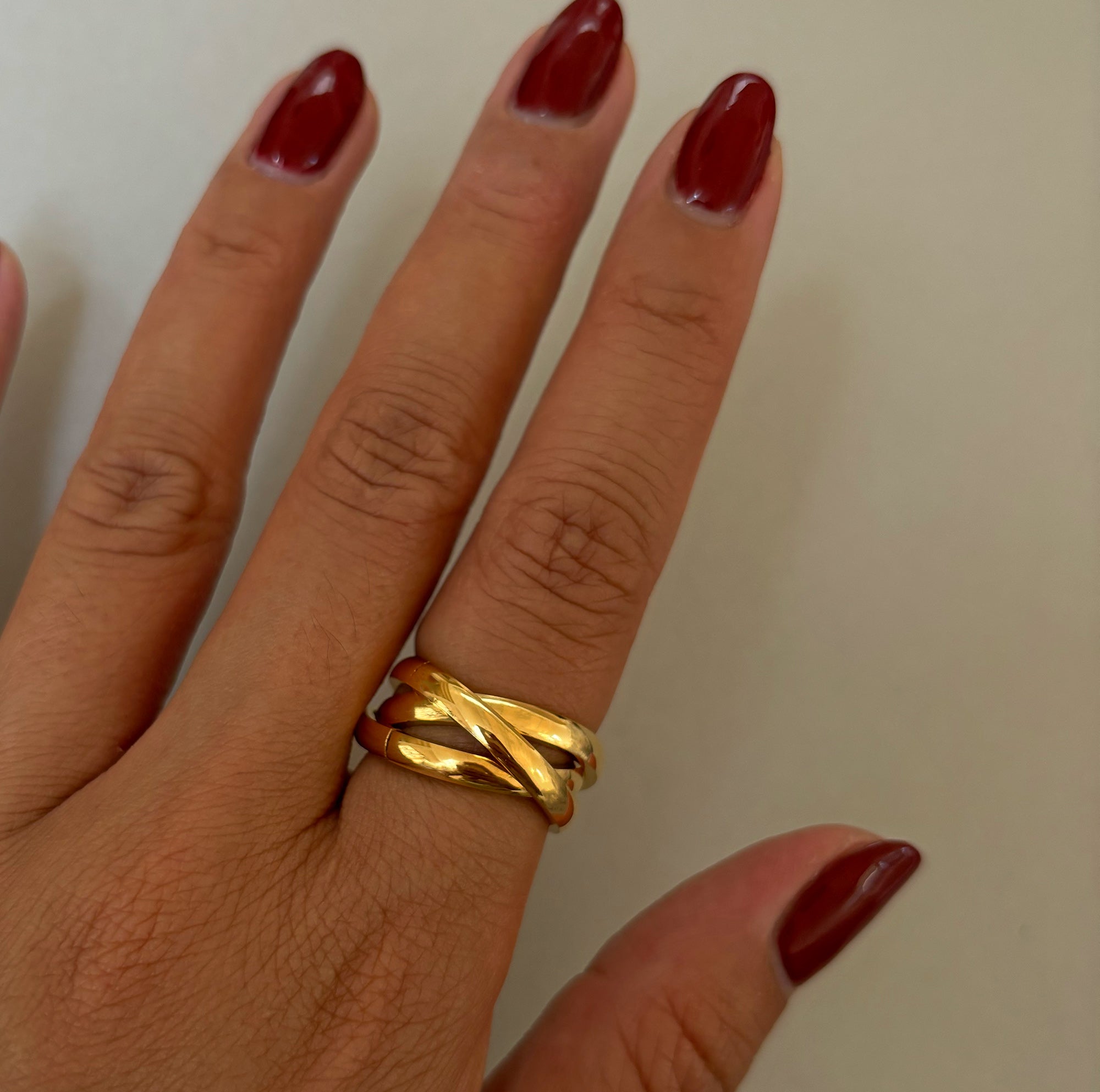 TRIPLE GOLD RING BAND SAMPLE