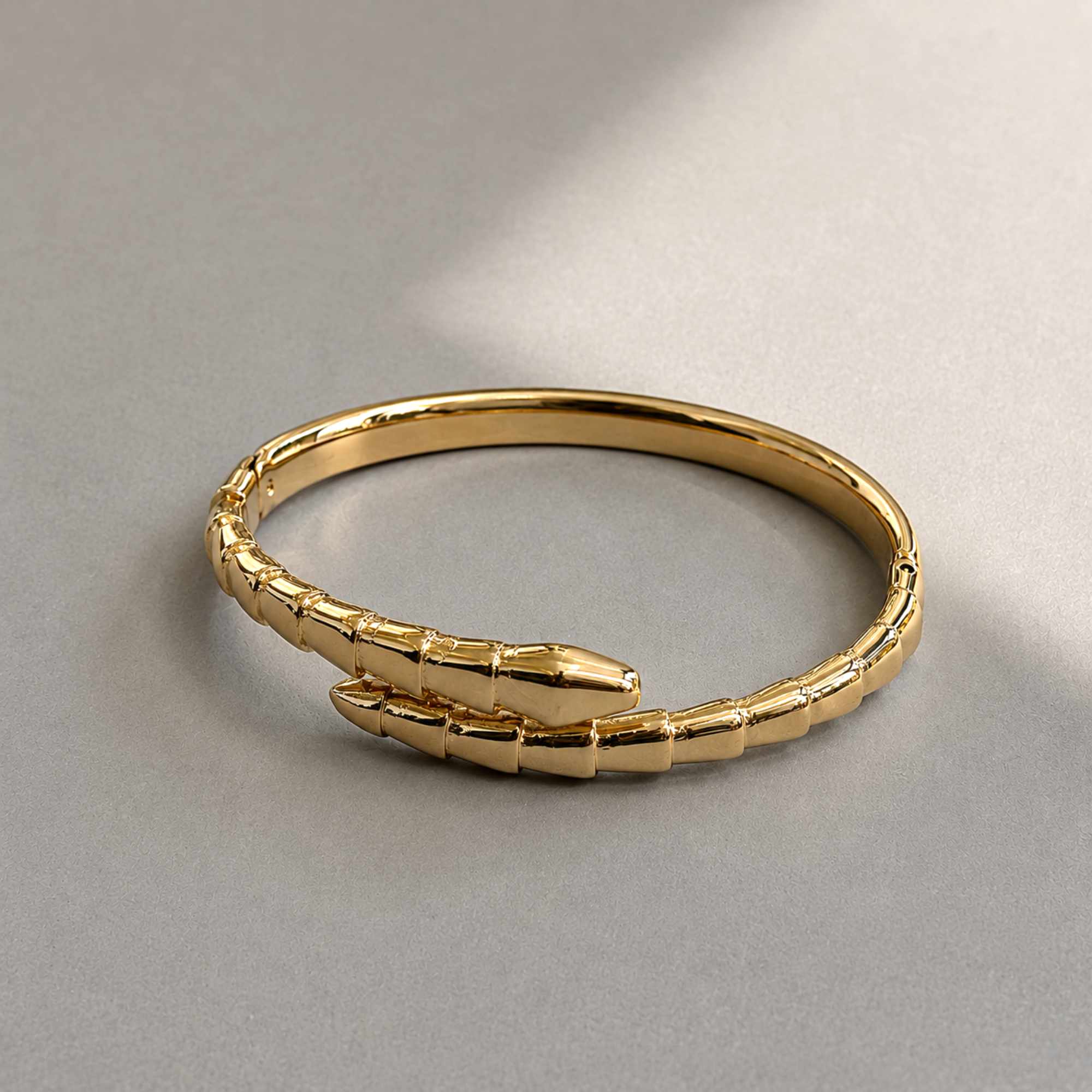 GOLD SNAKE CUFF BRACELET - SAMPLE