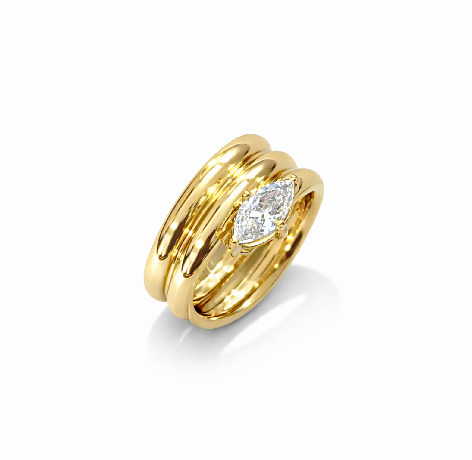 MONET STACKED MARQUISE RING
