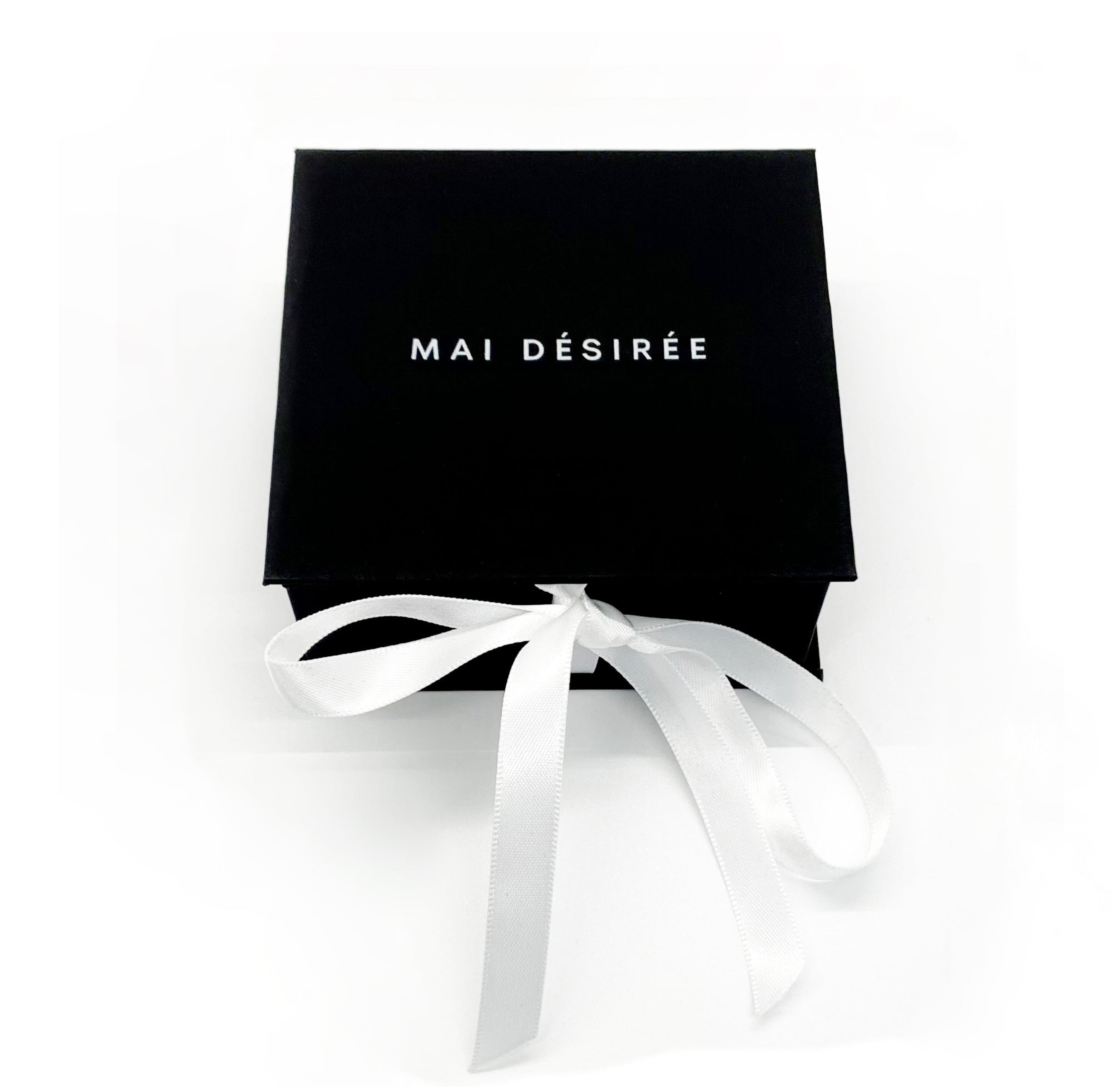 black Mai Desiree jewelry gift box with bow