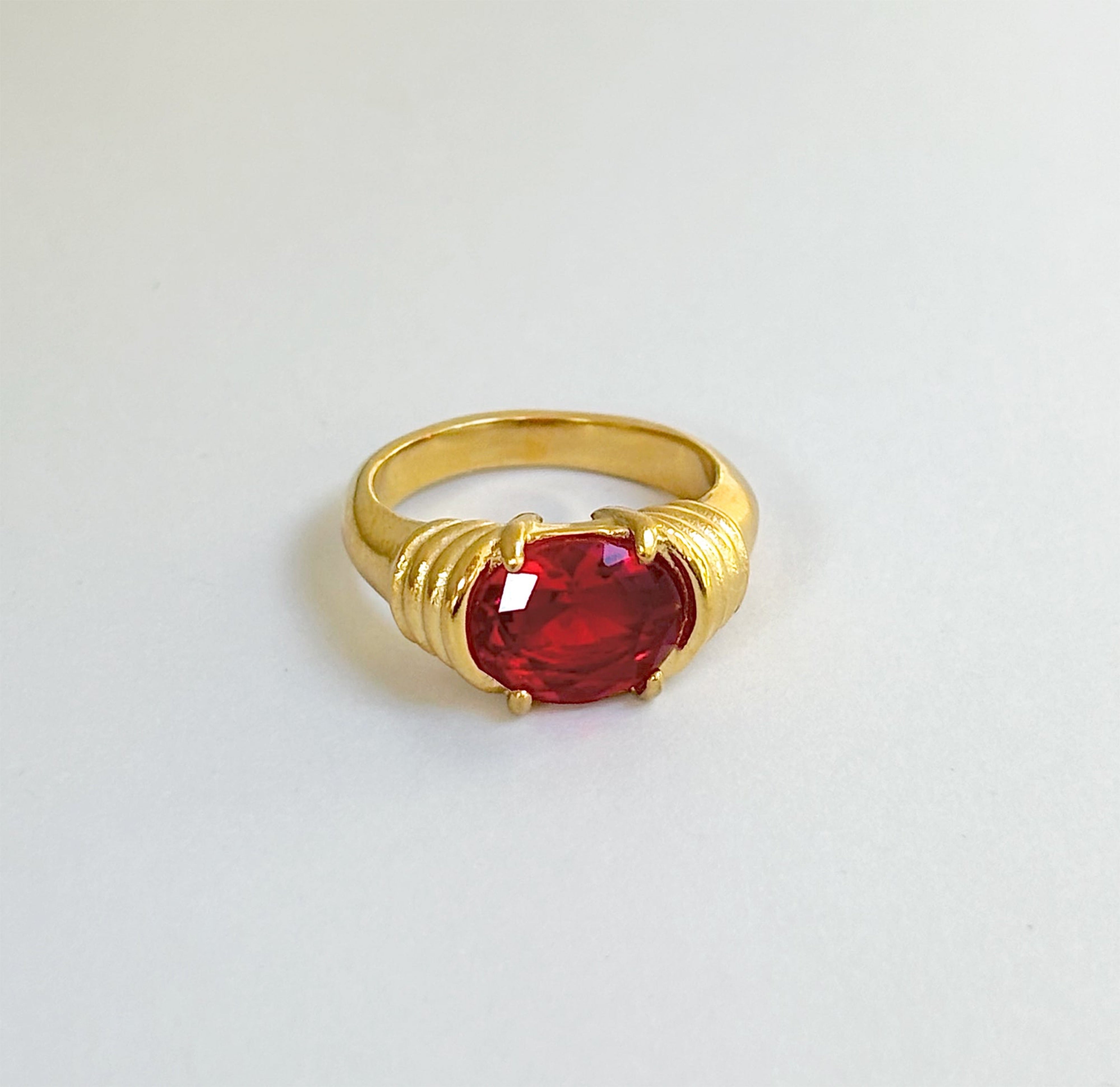 gold gem stone waterproof jewelry 