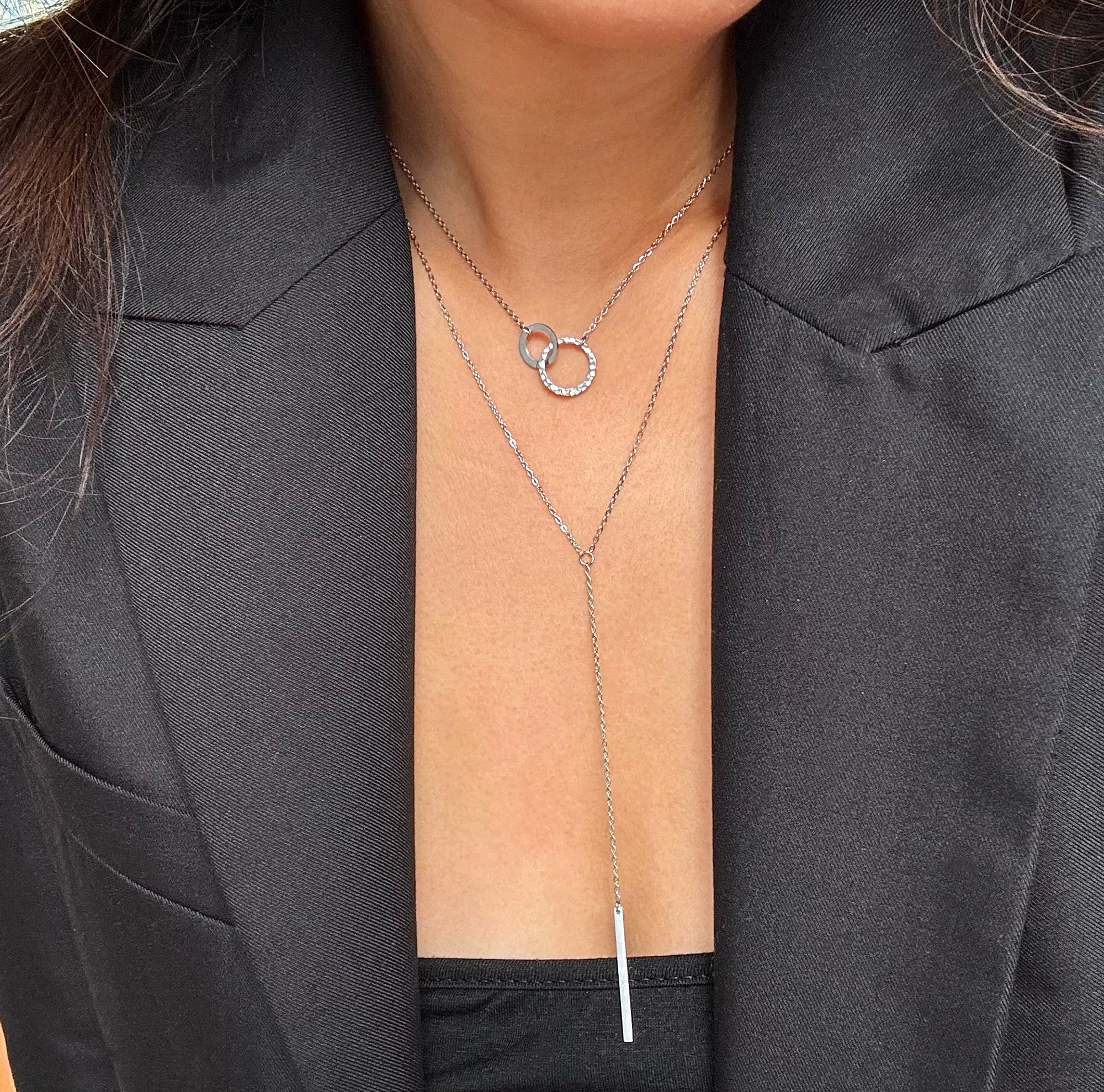 Y bar necklace sales
