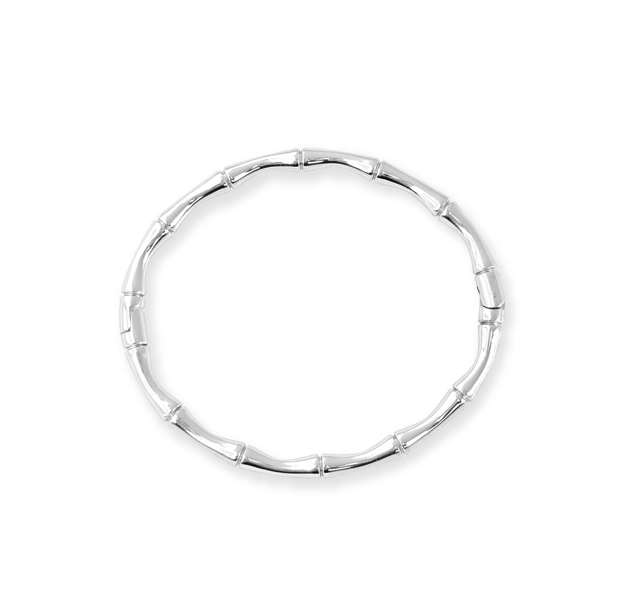 Hallie Silver Bamboo Cuff Bracelet | Waterproof Jewelry – Mai Désirée