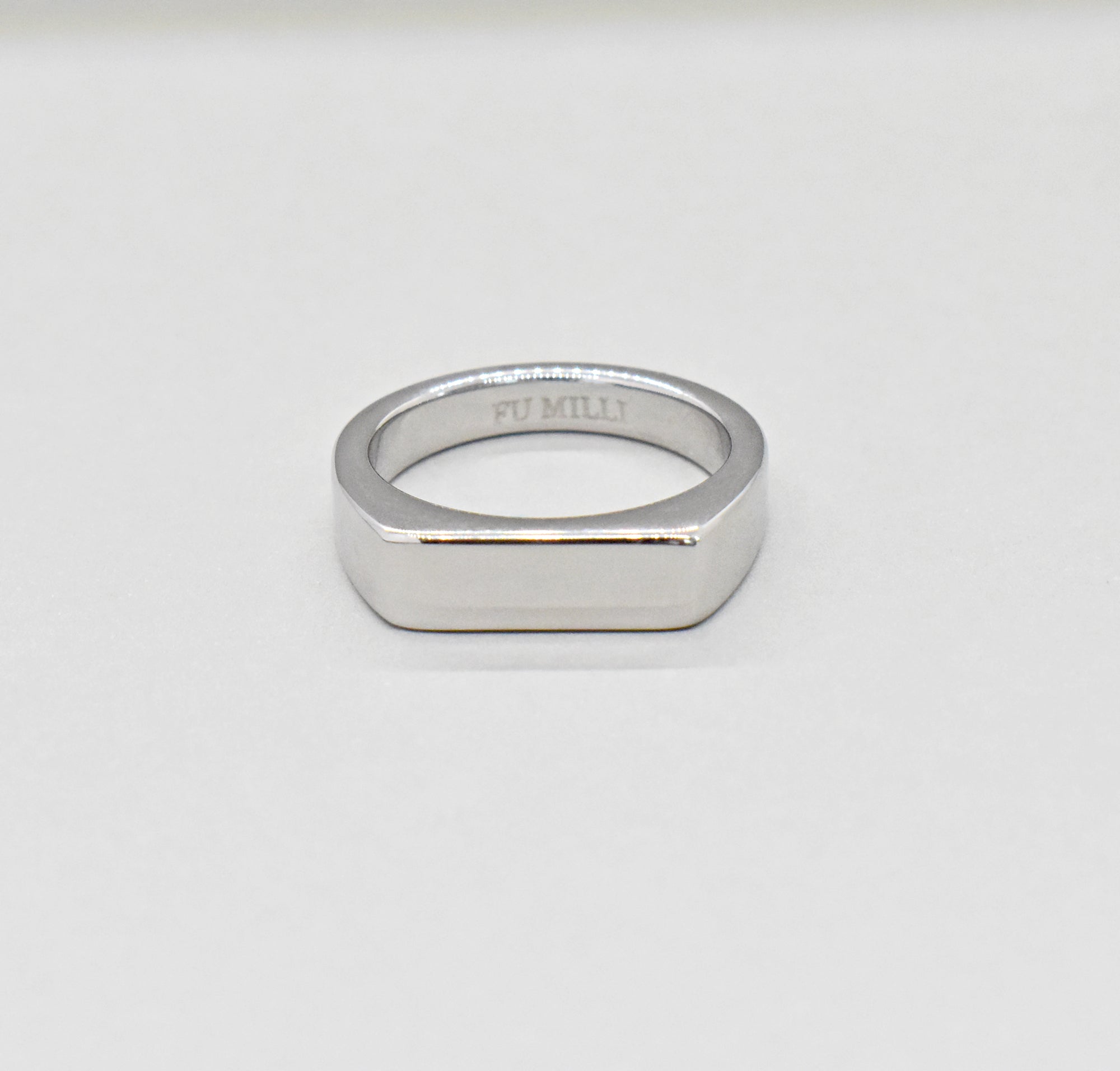 silver bar men mens tarnish free rings