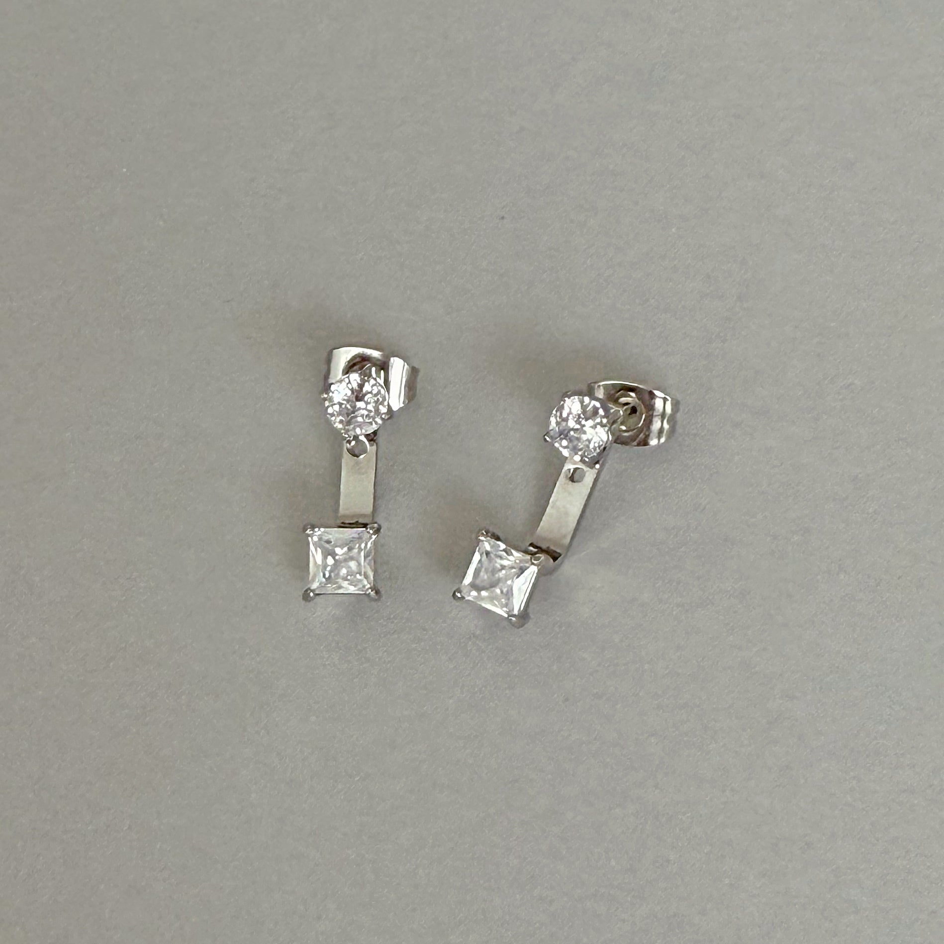 silver-square-stone-ear-jacket-earrings