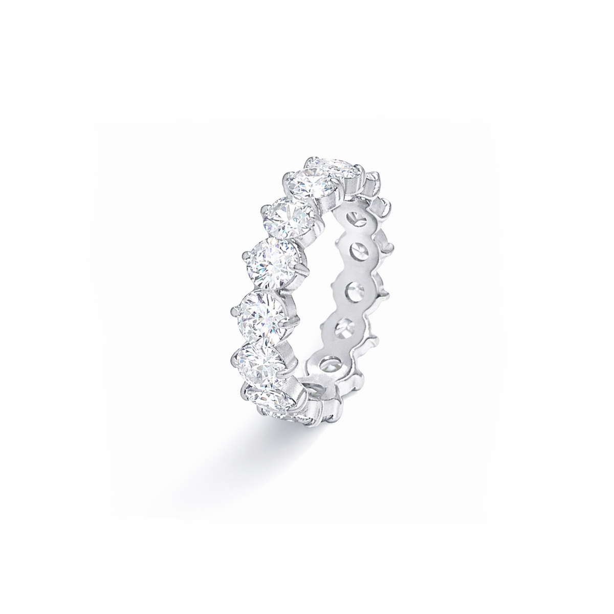 Everleigh Silver Eternity Ring | Waterproof Jewelry – Mai Désirée