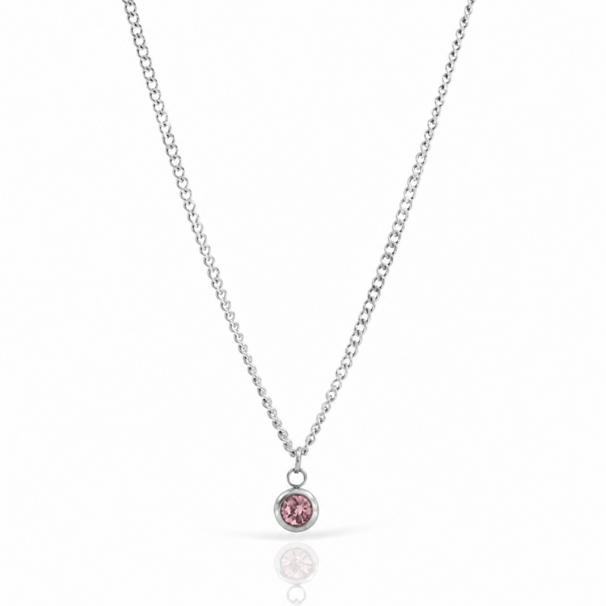 Delilah Silver Alexandrite Birthstone Pendant Necklace - June