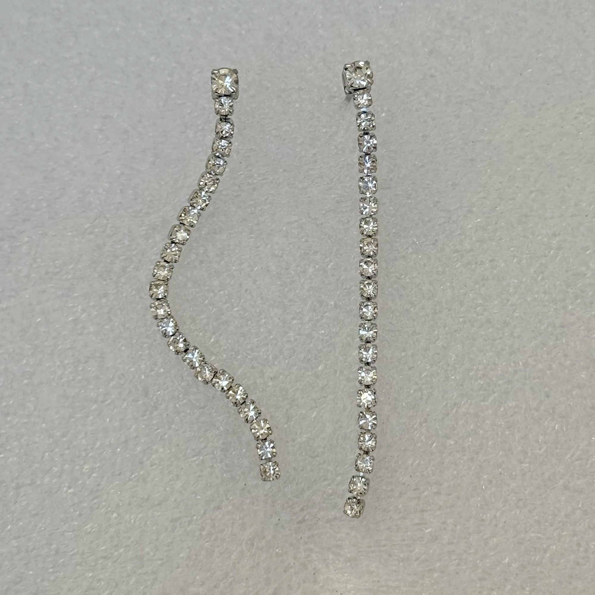 Skyler Silver Tennis Drop Earrings - Waterproof Jewelry