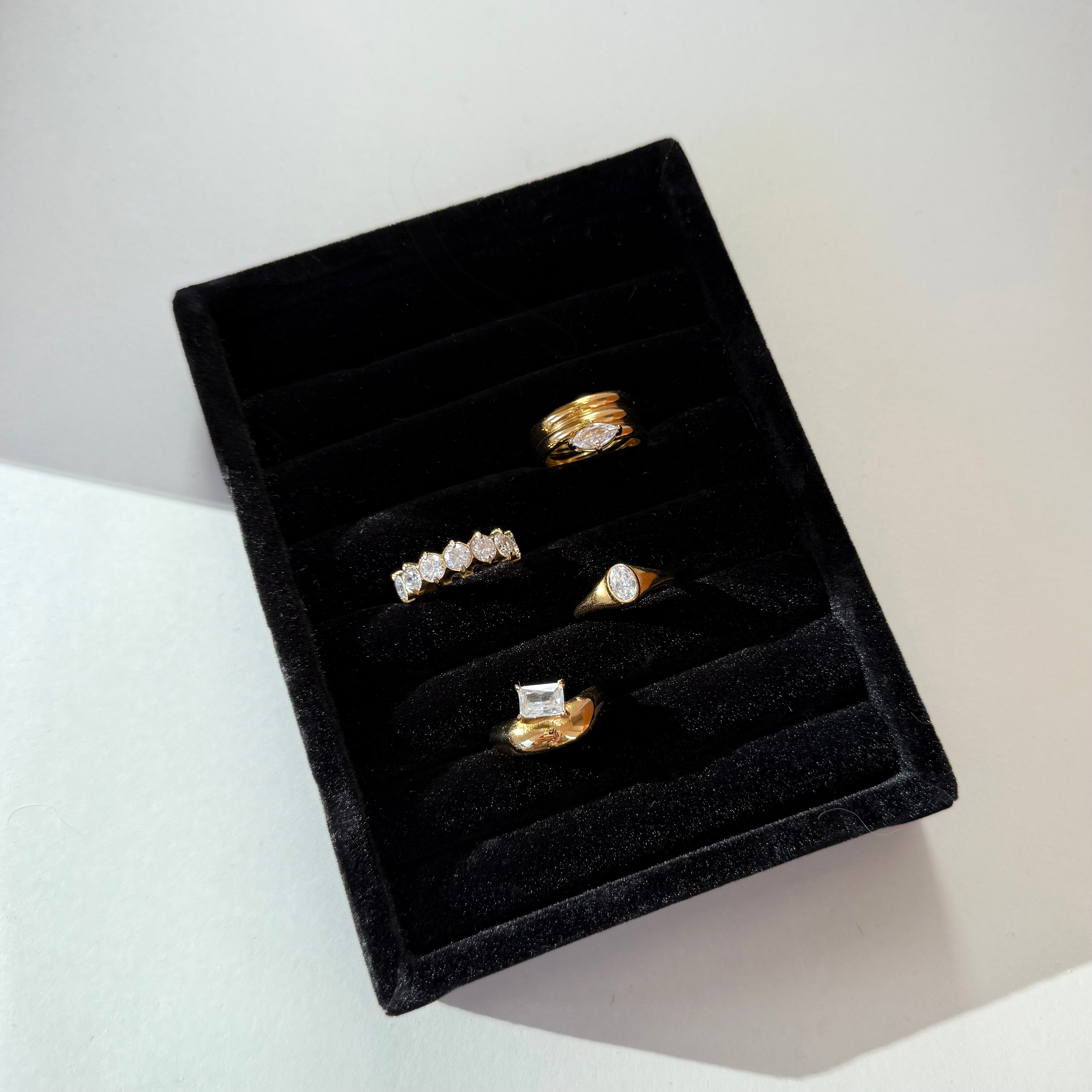 trending gold waterproof rings tarnish free