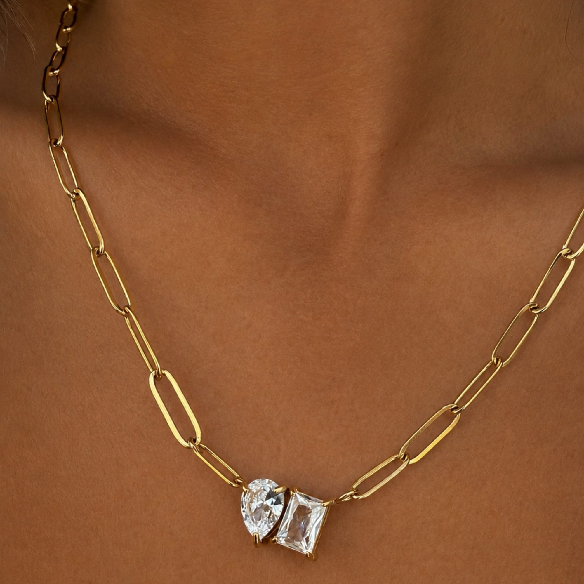LIVV GOLD TOI ET MOI NECKLACE