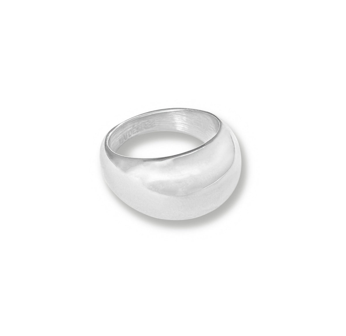 Bague Vintage Dôme En Argent Massif 925 - Taille 55 - Occasion