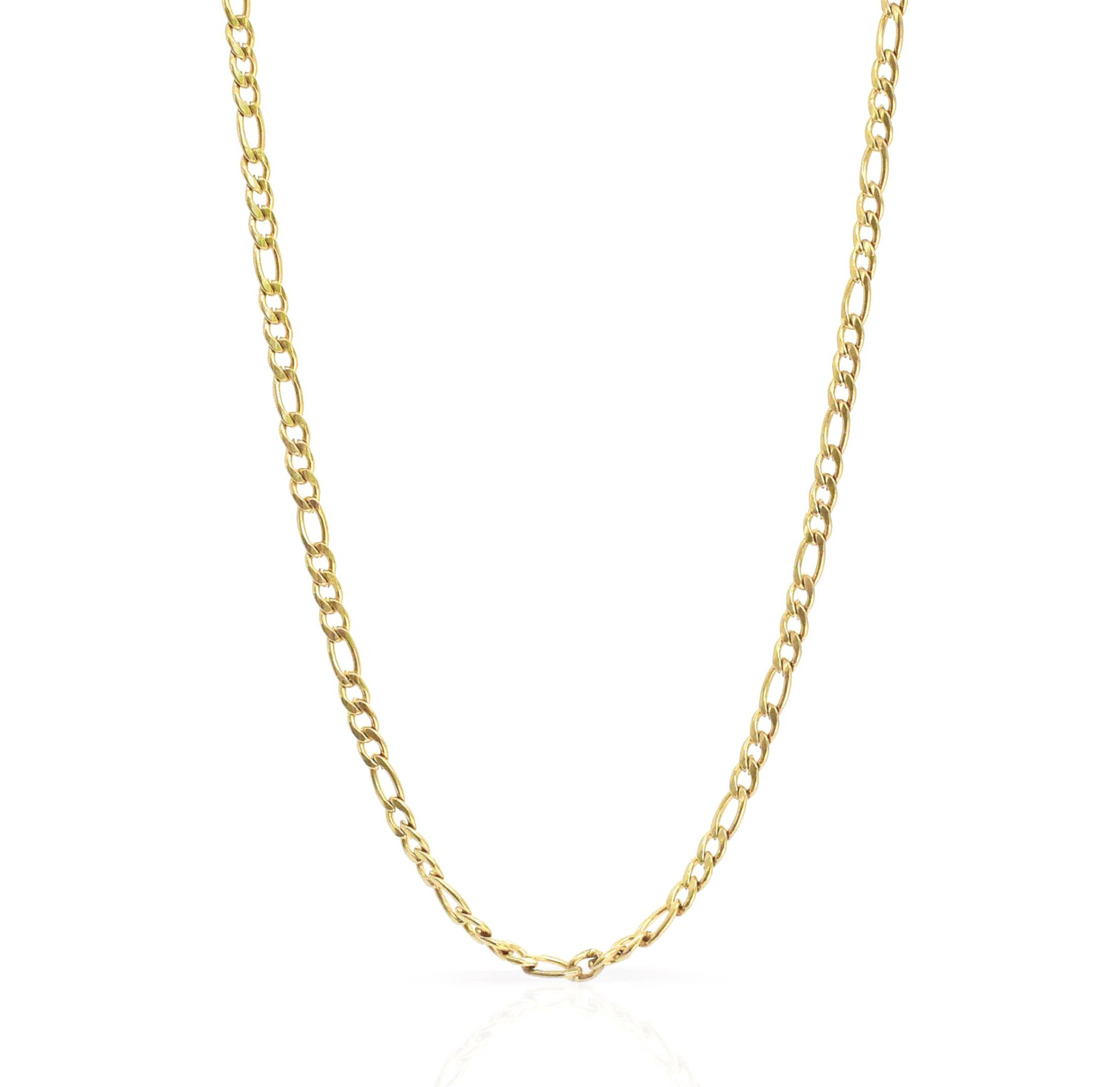 Bobbi Dainty Gold Figaro Chain Necklace - Tarnish Free Jewelry