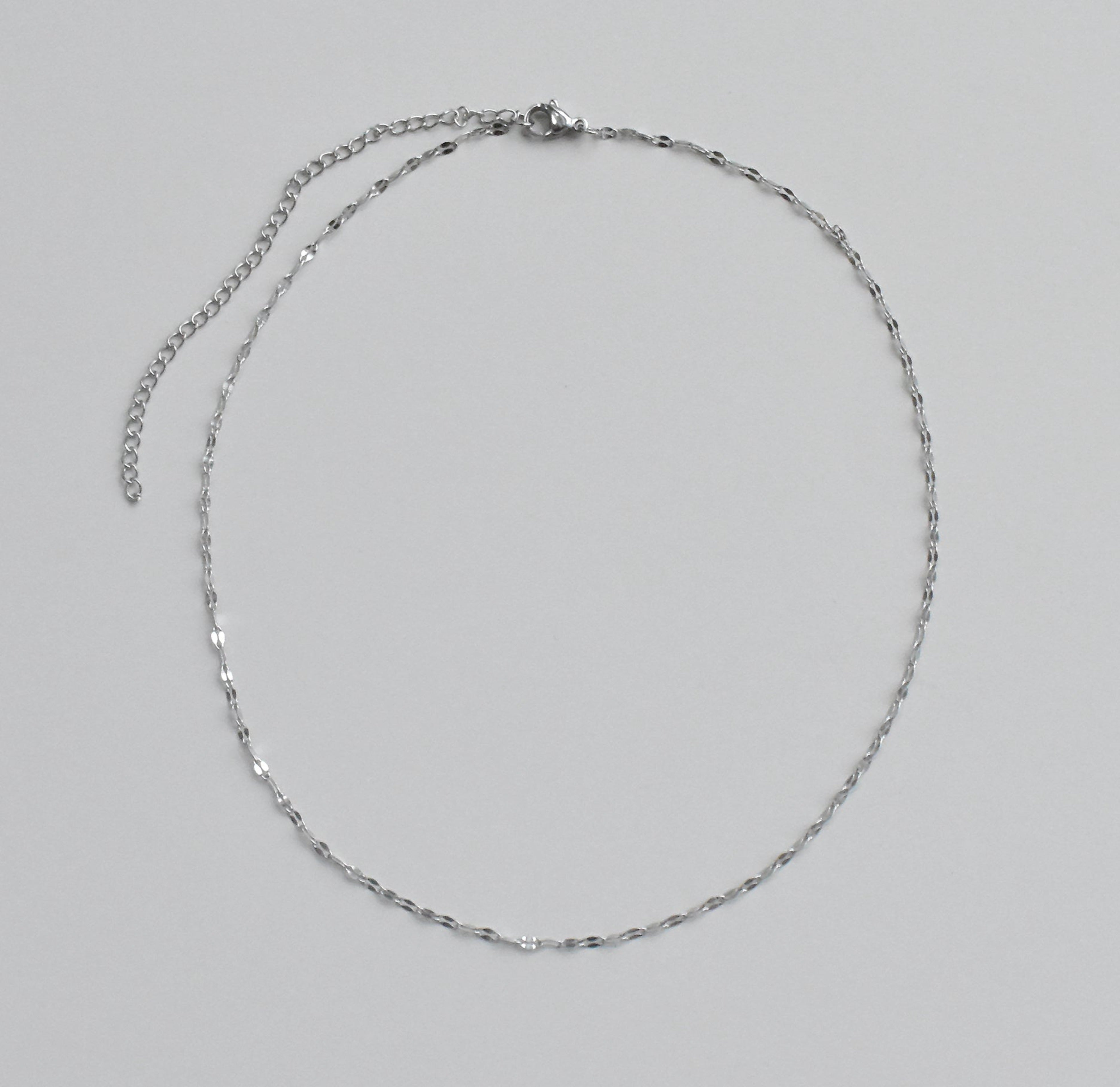 Triple Silver Necklace Chain Set - waterproof Chains