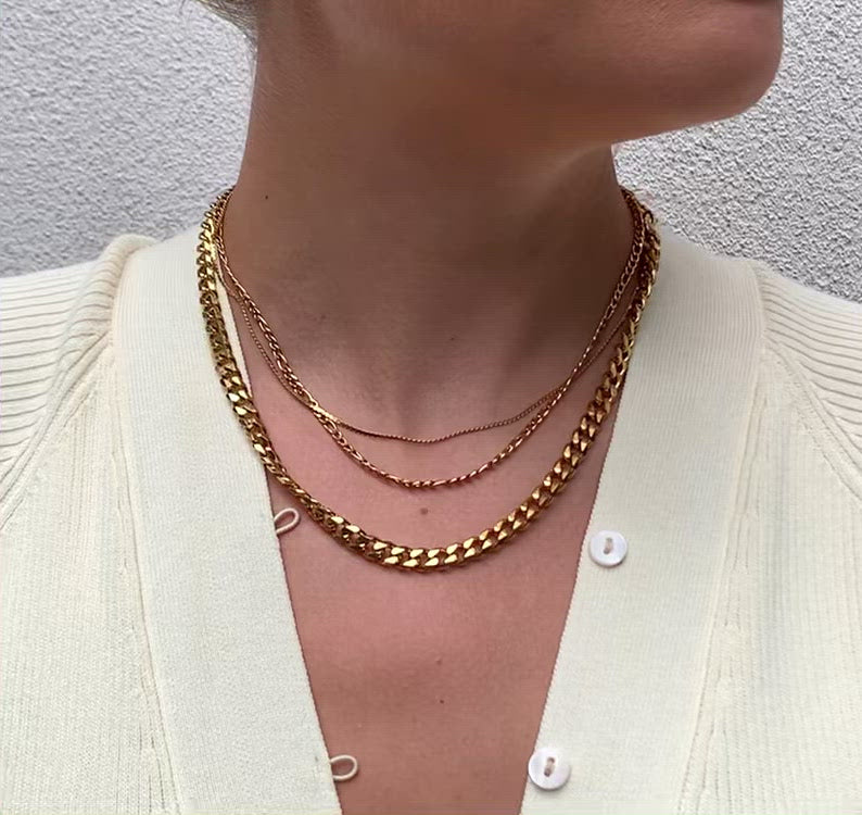 Anna & Ava Waterproof Cubic Zirconia Stone Delicate Snake Chain Short  Multi-Strand Necklace | Dillard's