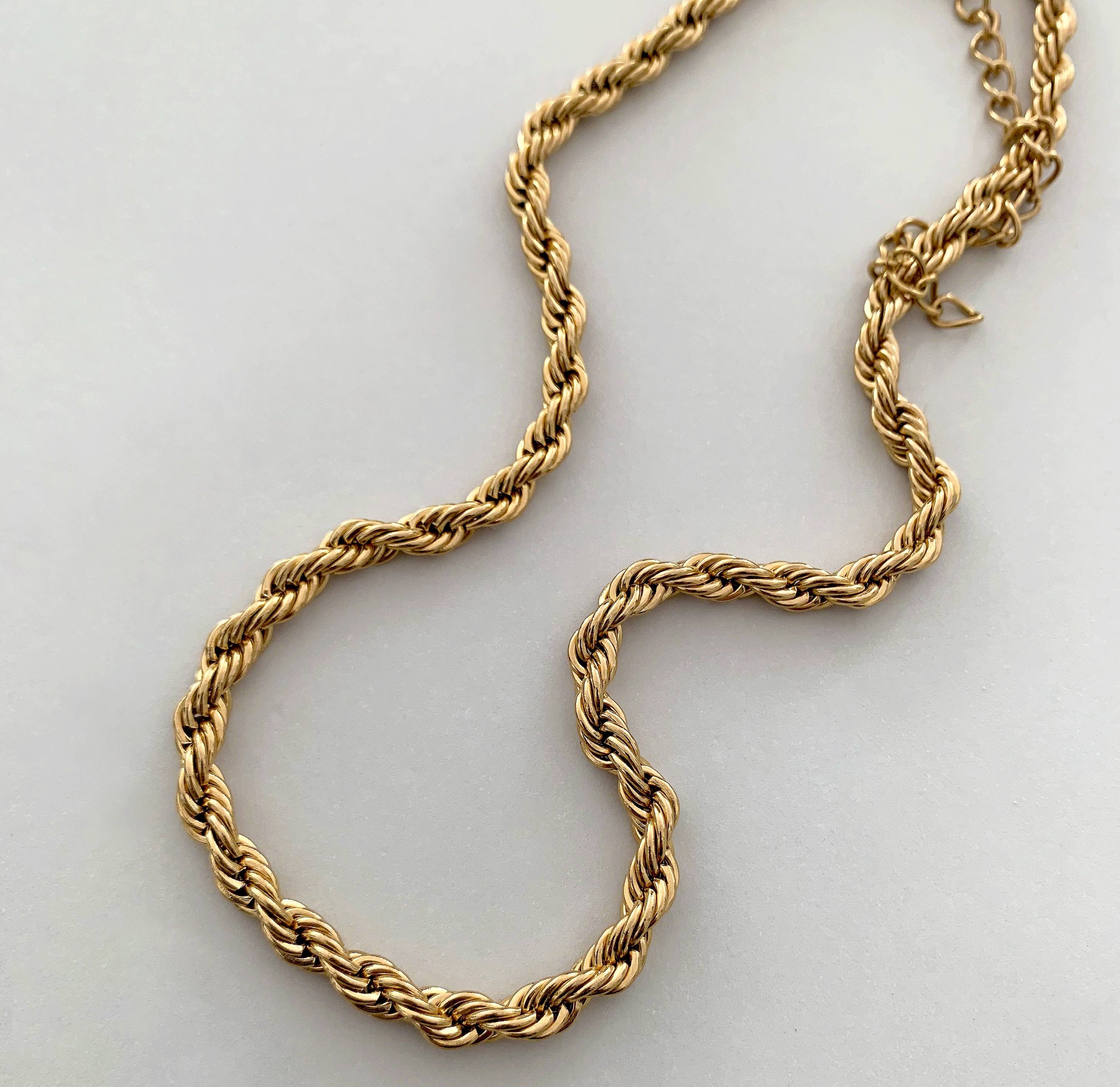 Ronnie Gold Rope Chain Necklace | Waterproof Jewelry – Mai Désirée