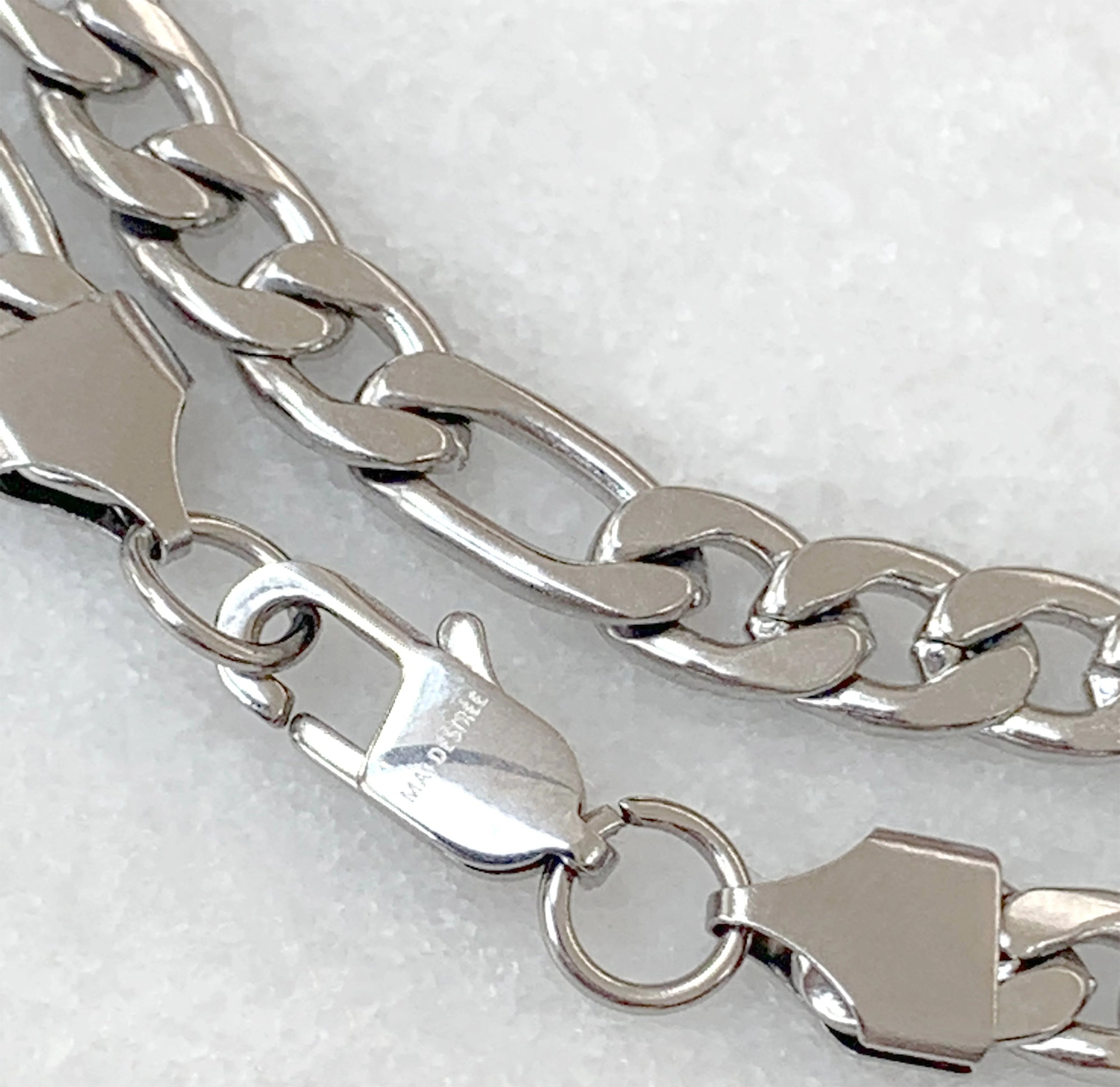 silver chain necklace waterproof jewelry