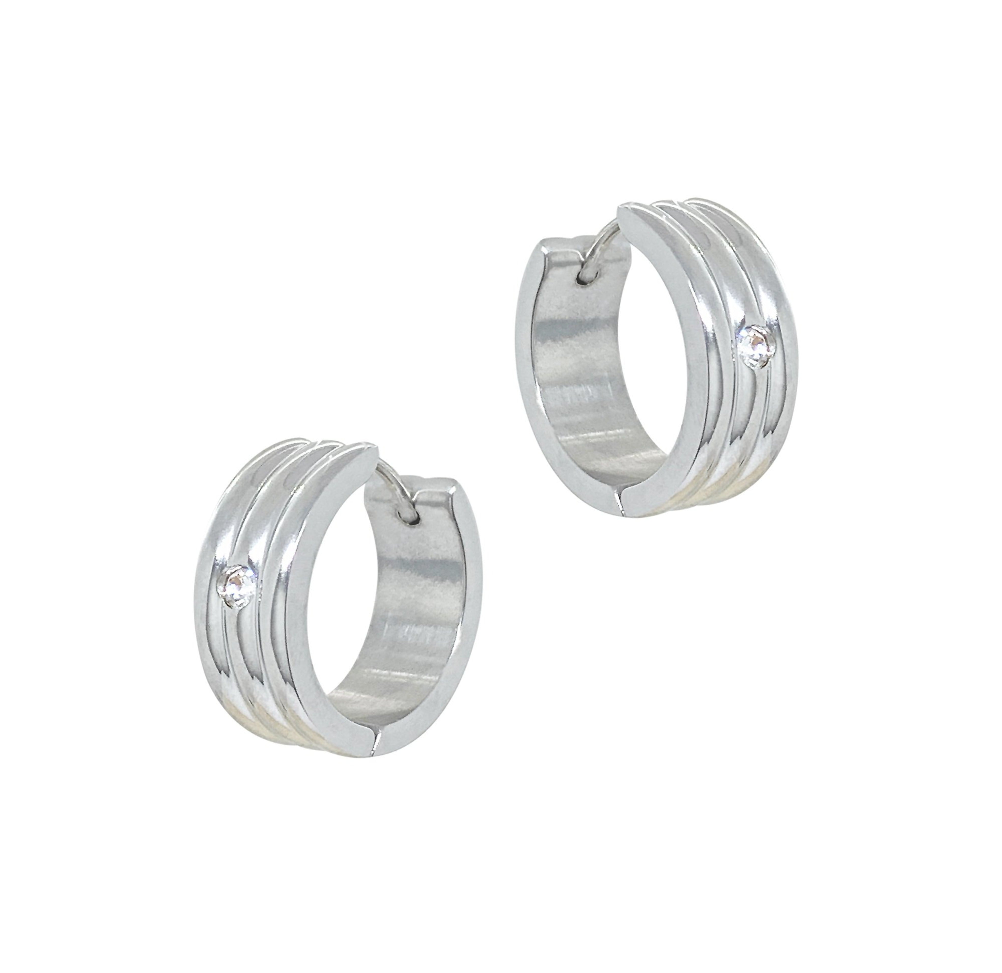 small silver hoop earrings